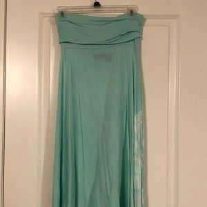 Med asymmetrical skirt / strapless dress Tie Dye